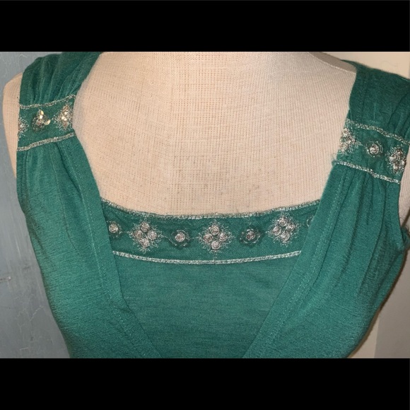 Sassy & Sweet Green Embellished Top - Picture 7 of 7